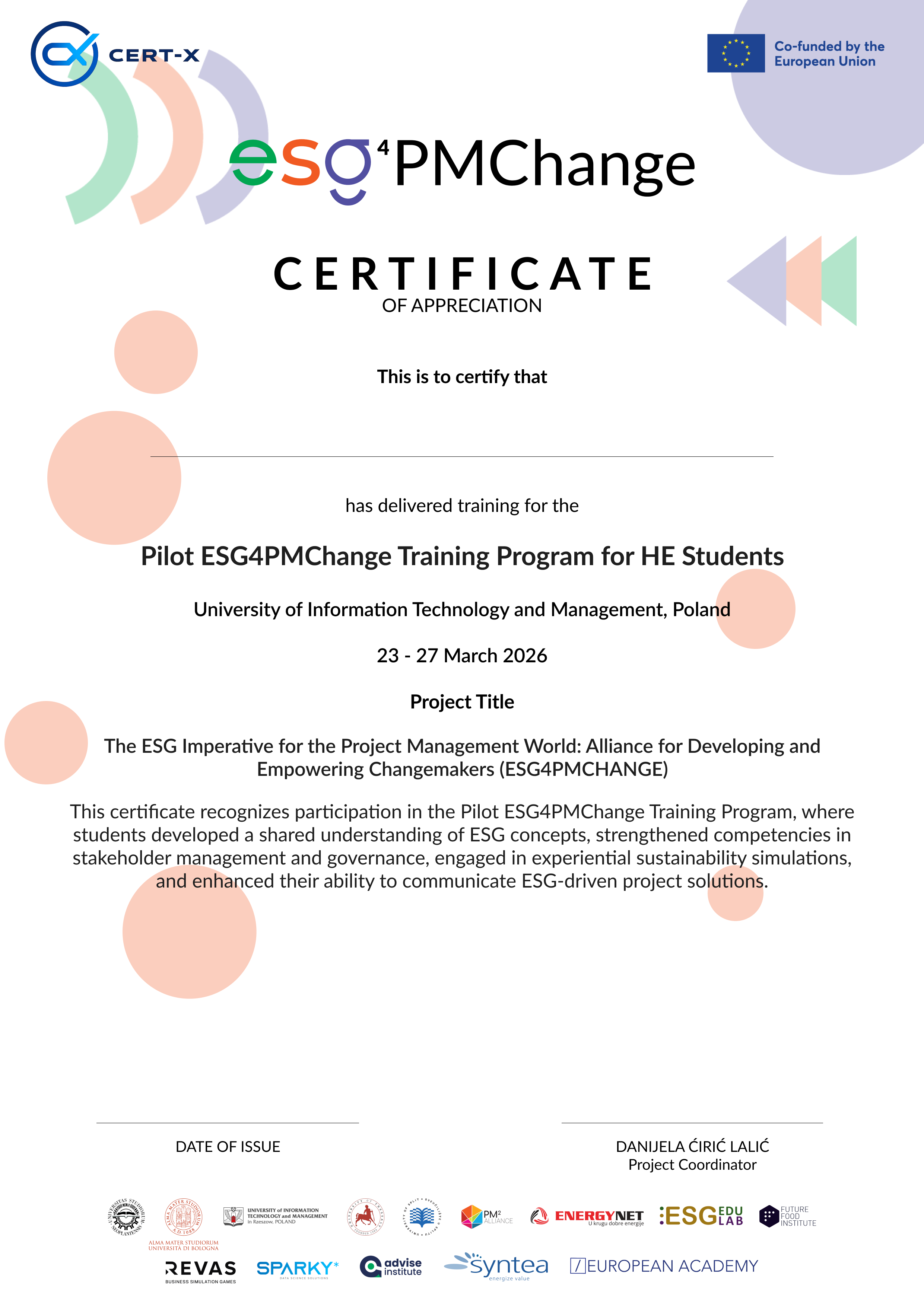 Certificate Background